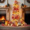 3 Pack Fall Garland for Mantle - 5.6Ft Artificial Maple Vine with Pumpkins & Sunflowers